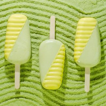 Gelado Picol de Ch Verde com Limo