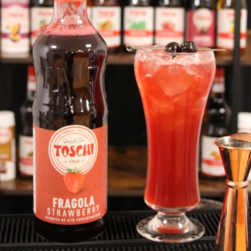 Cerveja com Toschi de Morango