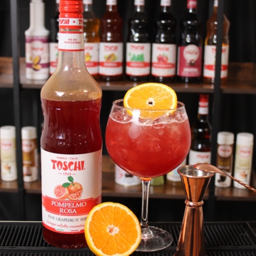Cerveja com Toschi de Toranja Vermelha