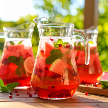 Sangria de Espumante com Melancia e Rom