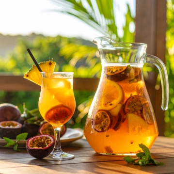 Sangria de Espumante com Maracuj e Abacaxi