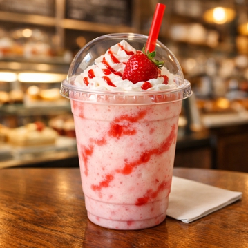 Frapp� de Iogurte e Morango