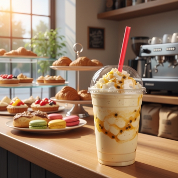 Frapp� de Chocolate Branco e Maracuj�